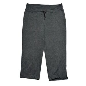 Eddie Bauer Capri Sweatpants Womens Small Elastic Waist Drawstring Pocket Casual